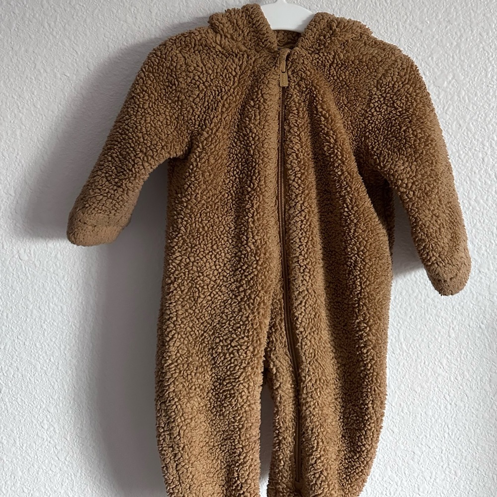Brown bear baby one piece